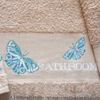 Butterflies - Bath towel, design by  Marie-Anne Réthôret-Mélin (zoom)